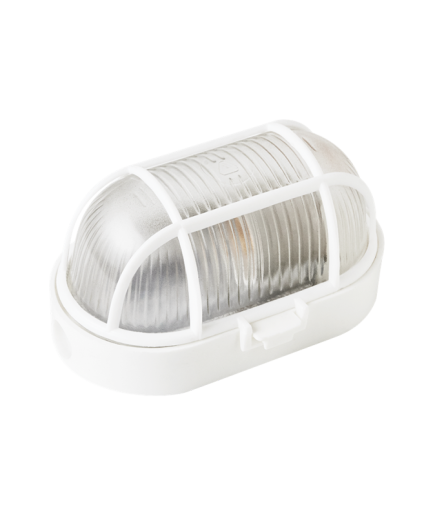 Hublot ovale en verre à grillage plastique