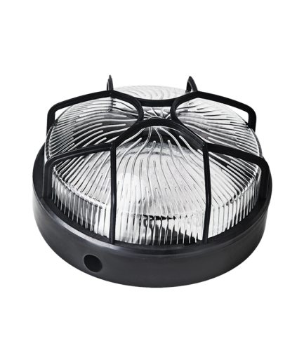 Hublot rond en verre grillage plastique