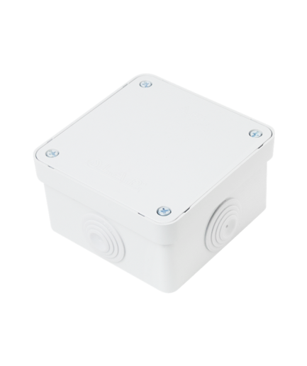 Boîte étanche carrée à couvercle encastré et chicane d’étanchéité 100x100x55