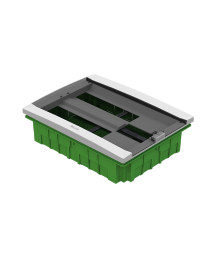 Coffret encastré 26 modules + Disjoncteur d’abonné 2 ou 4 fils - porte Fumée