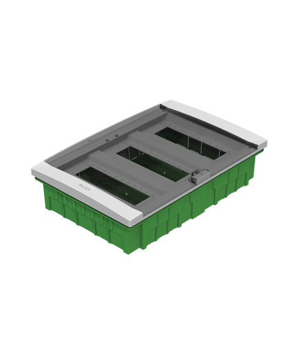 Coffret encastré 39 modules porte fumée