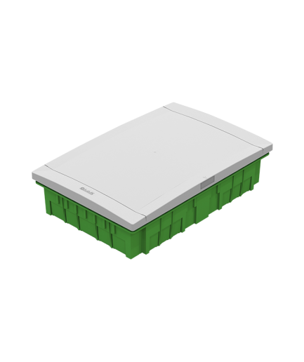 Coffret encastré 27 modules + disjoncteur d’abonné 2 ou 4 fils porte opaque