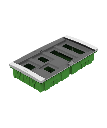 Coffret encastré 40 modules + disjoncteur d’abonné 2 ou 4 fils porte fumée